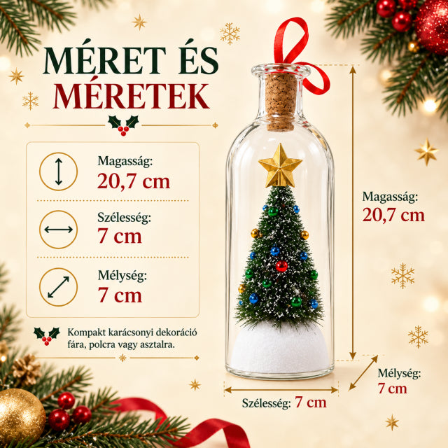 Méretek: 20,7 × 7 × 7 cm