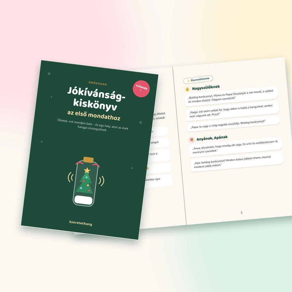 Jókívánság-kiskönyv – hogy könnyen menjen az első mondat