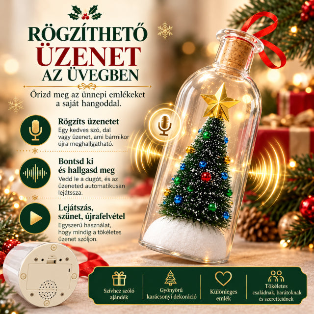 Rögzíthető üzenet az üvegben